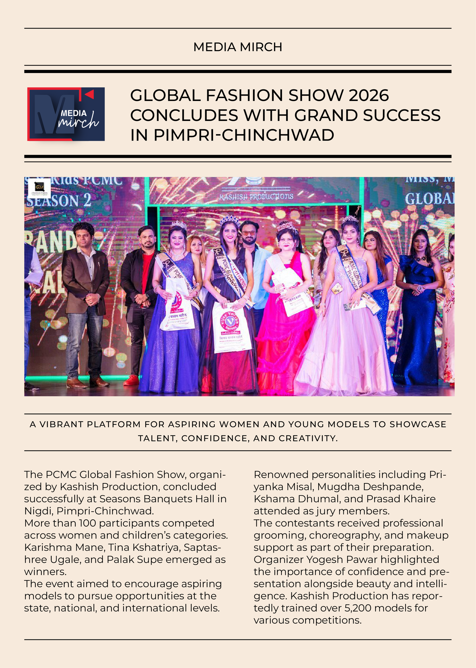 Media Mirch Fashion Show Feature