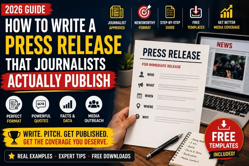 How to Write a Press Release That Journalists Actually Publish (2026 Guide)