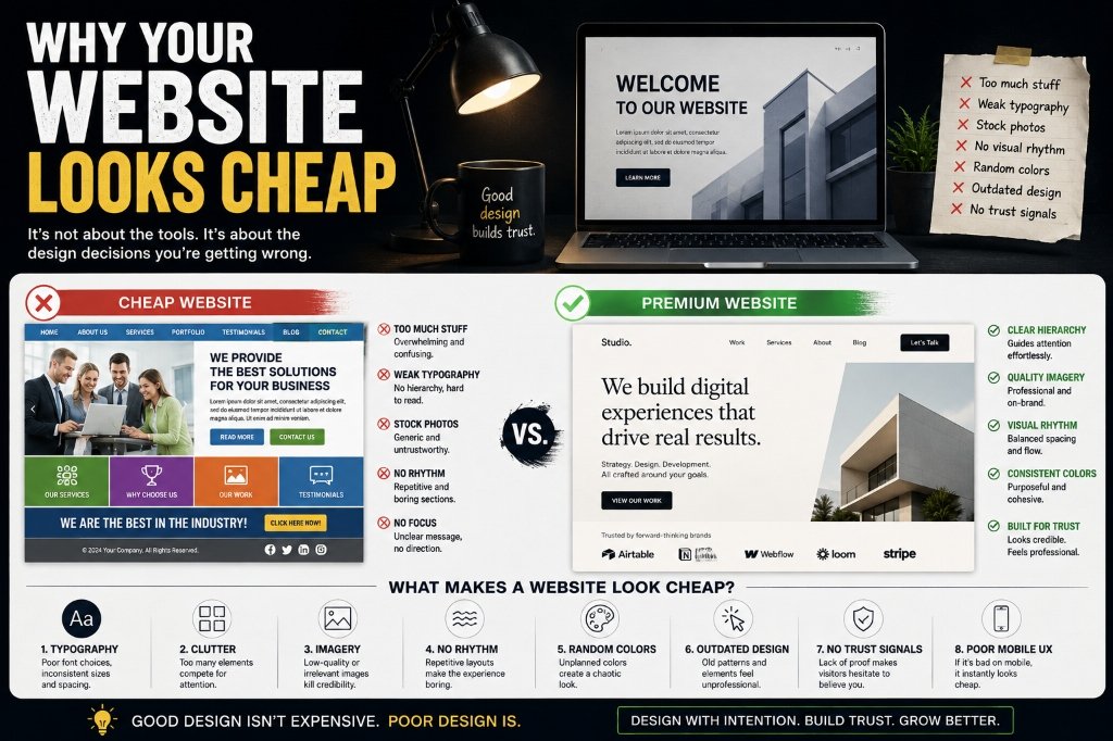 Why Your Website Looks Cheap (And How High-Converting Design Changes Everything)